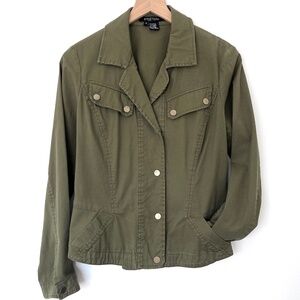 ETCETERA Olive Green Utility Jacket